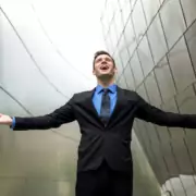 Conceptual,Freedom,Wealth,Success,Power,Happiness,In,A,Suit,Tie